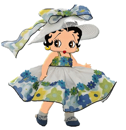 Bon caf� a la boop  .Voir mes poup�es svp. Bon dimanche boop