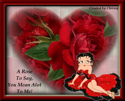 Pour rose rouge     boop
