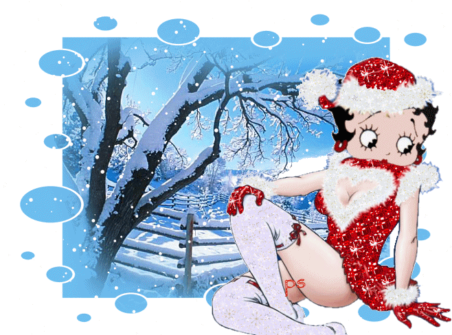 Noel approche il neige que c.est beau boop